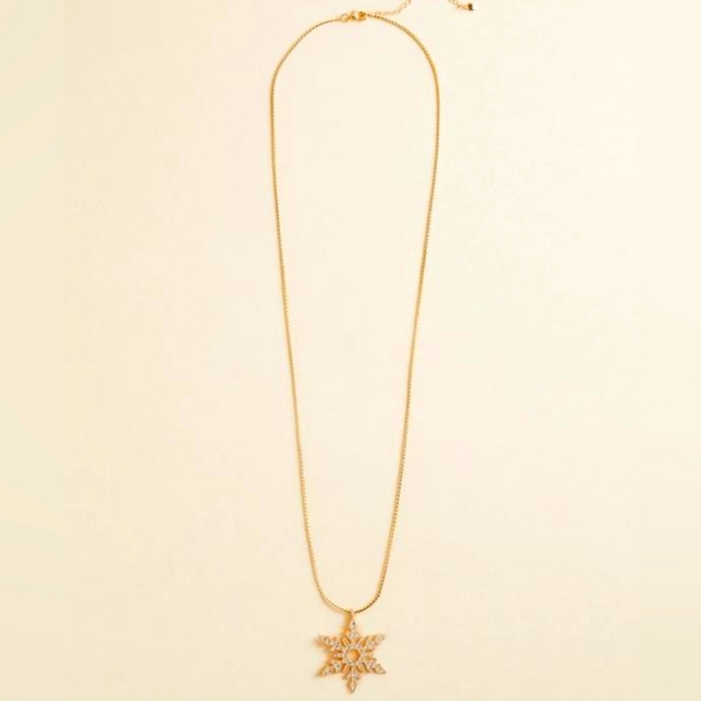 Torrid Snowflake Rhinestone Pendant Necklace Jewelry